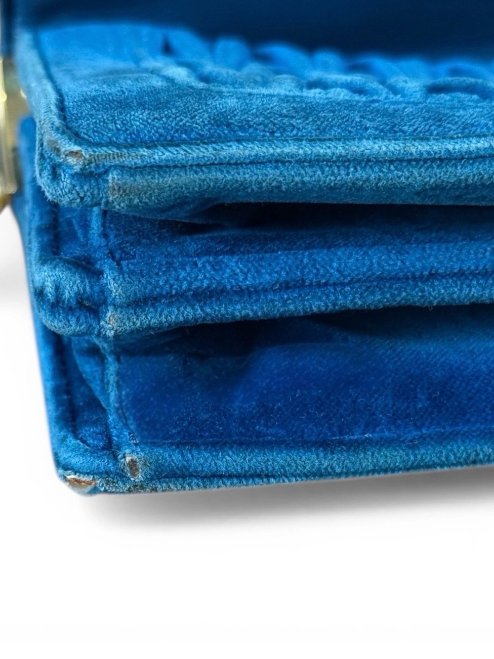 Miu Miu blue velvet shoulder bag - Picture 11 of 15